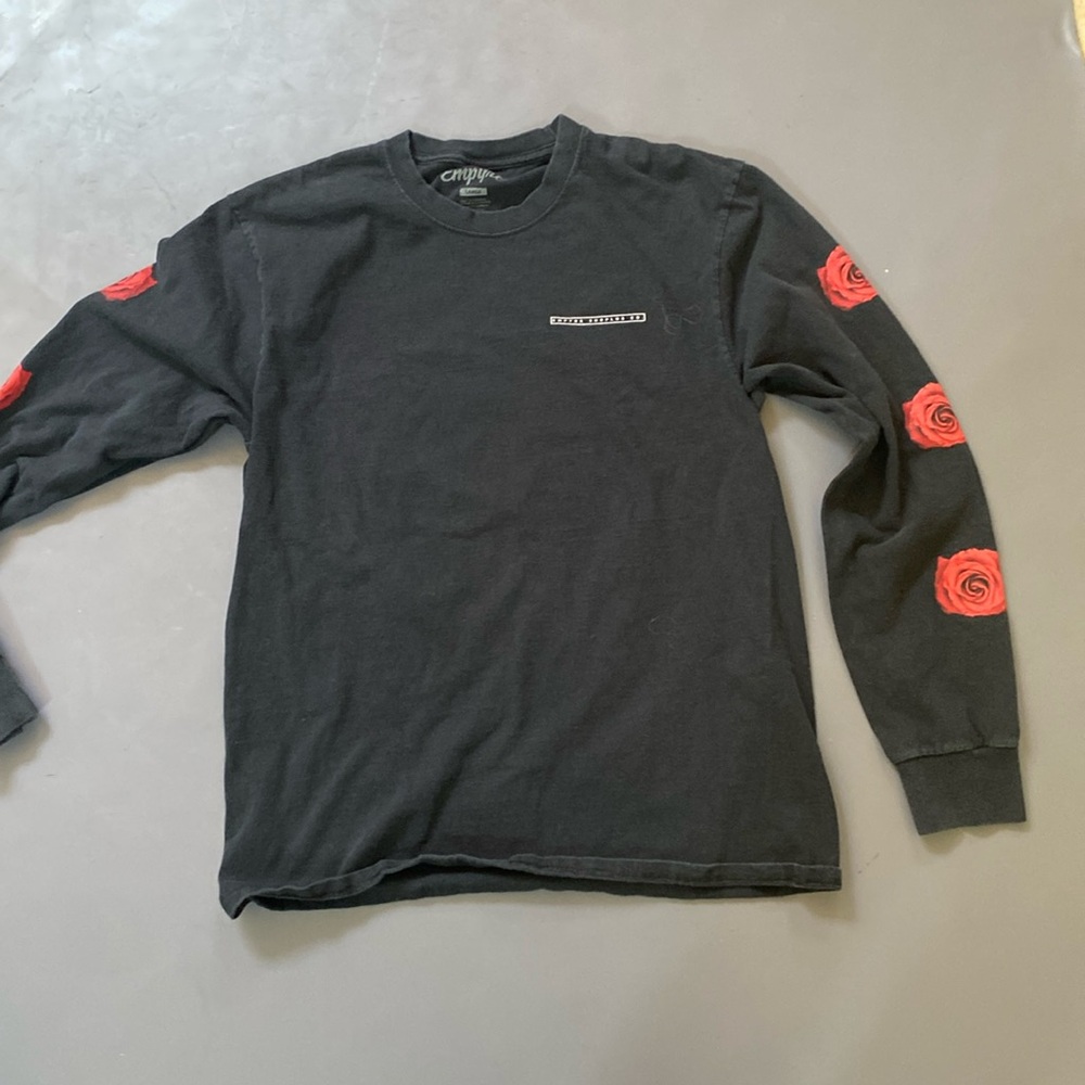 Empyre Vertigo Rose Black Long Sleeve T-Shirt